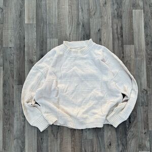 Vintage retro plaid knit oversized sweater